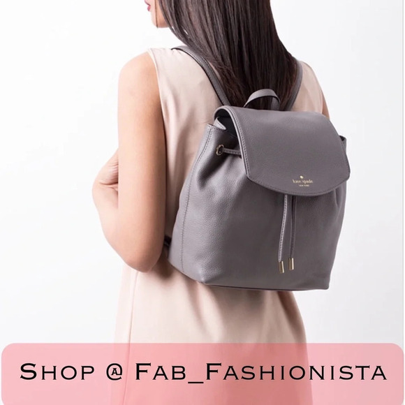 Kate Spade Grey Leather Backpack main image 4